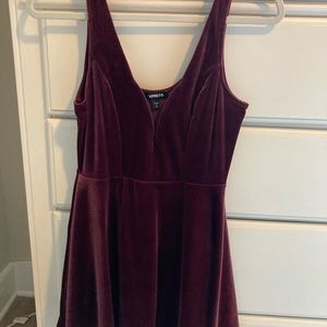 Express velvet romper/dress